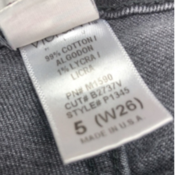 MADE IN USA ๐บ๐ธ VIBRANT GRAYWASH HIGH-RISE SLIM TAPERED JEANS 5/26x27 ๐บ๐ธ - Picture 5 of 12